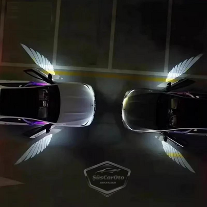 Üniversal Oto Araç Ayna Altı Angel Led Otomobil Gündüz Farı Araba Melek Kanat Led Beyaz 12 Volt image 2