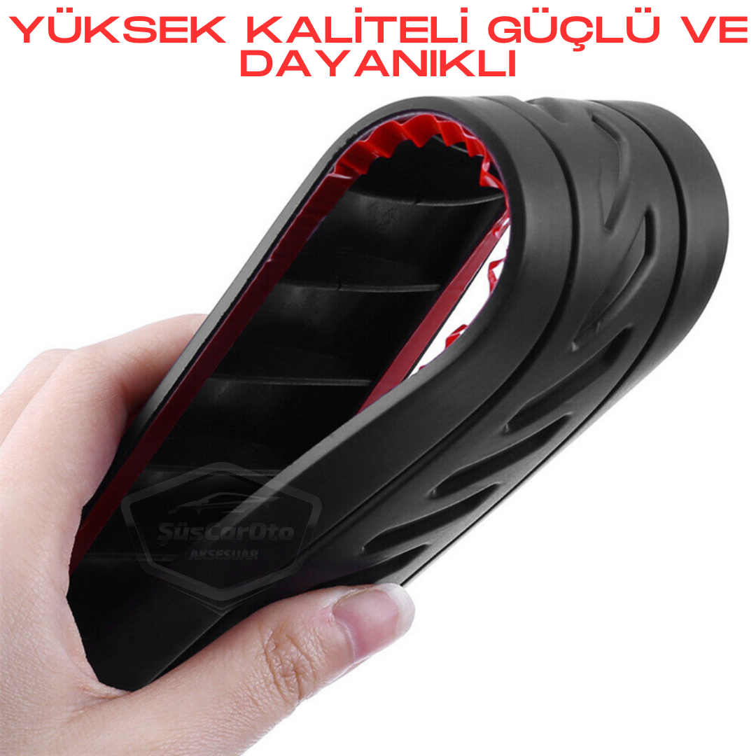 5D Esnek Tampon Koruma Bandı Tampon Koruyucu Şerit Yumuşak Bant 2 li Paket Siyah Yeni Tip image 5