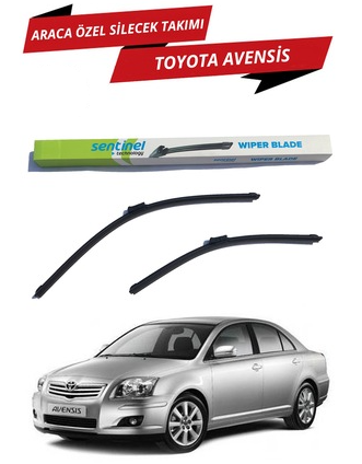 Toyota Avensis 2008 Sonrası Sentinel Araca Özel Muz Ön Silecek Takımı Sağ Sol image 0