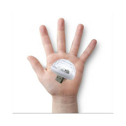 Müziğe Ve Sese Duyarlı Usb Girişli Araç İçi Mini Disko Topu Parti image 8