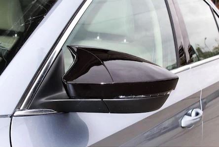 Skoda SuperB Mk3 2015-2021 Batman Yarasa Ayna Kapağı Piano Black ABS Plastik image 1