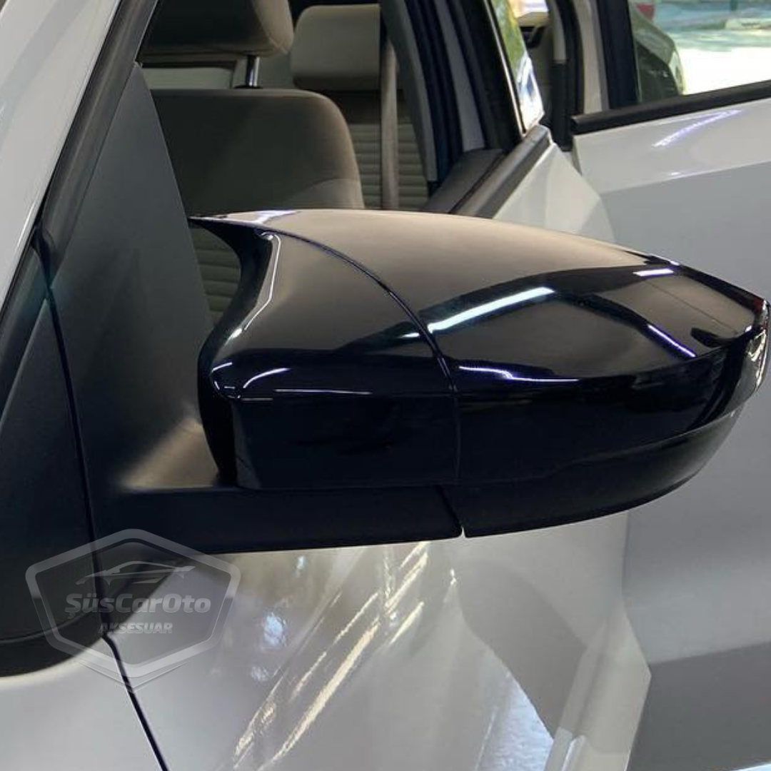 Vw Polo 6R-6C 2009-2017 Batman Yarasa Ayna Kapağı Piano Black ABS Plastik image 2