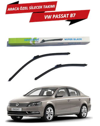 VW Passat B7 2011-2014 Sentinel Araca Özel Muz Ön Silecek Takımı Sağ Sol image 0