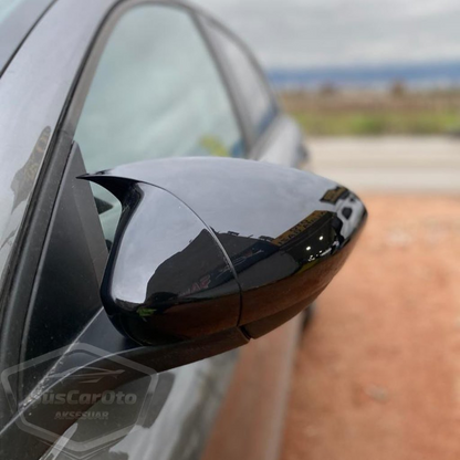 Fiat Egea Batman Yarasa Ayna Kapağı Piano Black ABS Plastik image 5