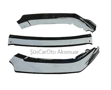 Toyota Corolla Esnek 3 Parça ABS Lip Piano Black Flaplı Kanatlı image 3