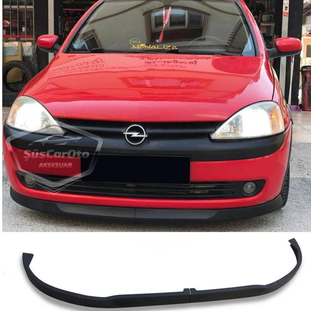 Opel Corsa C 2000-2006 Uyumlu Üniversal Astra H lip Esnek Ön Lip 2 Parça Tampon Altı Dil Karlık Ön Ek image 8