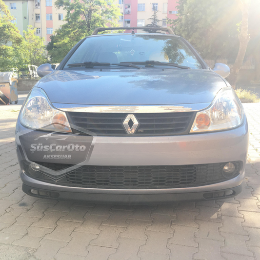 Renault Symbol 2008-2012 Thalia Uyumlu Üniversal Laguna Lip Esnek Ön Lip 2 Parça Tampon Altı Dil Karlık Ön Ek image 0
