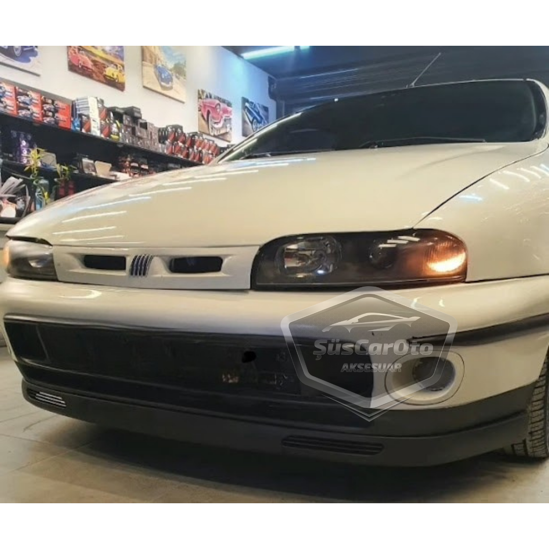 Fiat Marea Siena Brava Hb&amp;Sedan Uyumlu Üniversal V2 Laguna Lip Esnek Ön Lip 2 Parça Tampon Altı Dil Karlık Ön Ek image 2