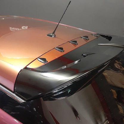 5 li Mini Shark Balina Anten Seti Balık Sırtı Süs Anten Beyaz image 9