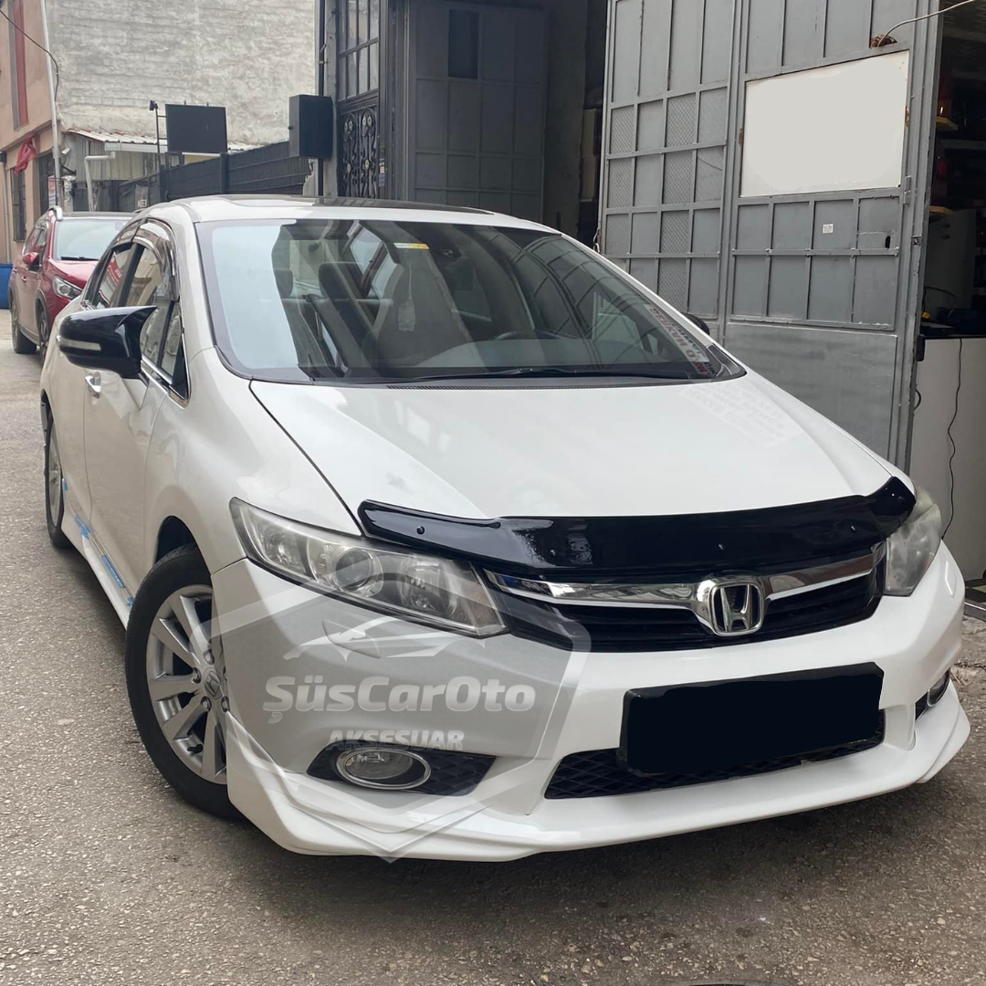Honda Civic FB7 2012-2016 Batman Yarasa Ayna Kapağı Piano Black ABS Plastik image 1