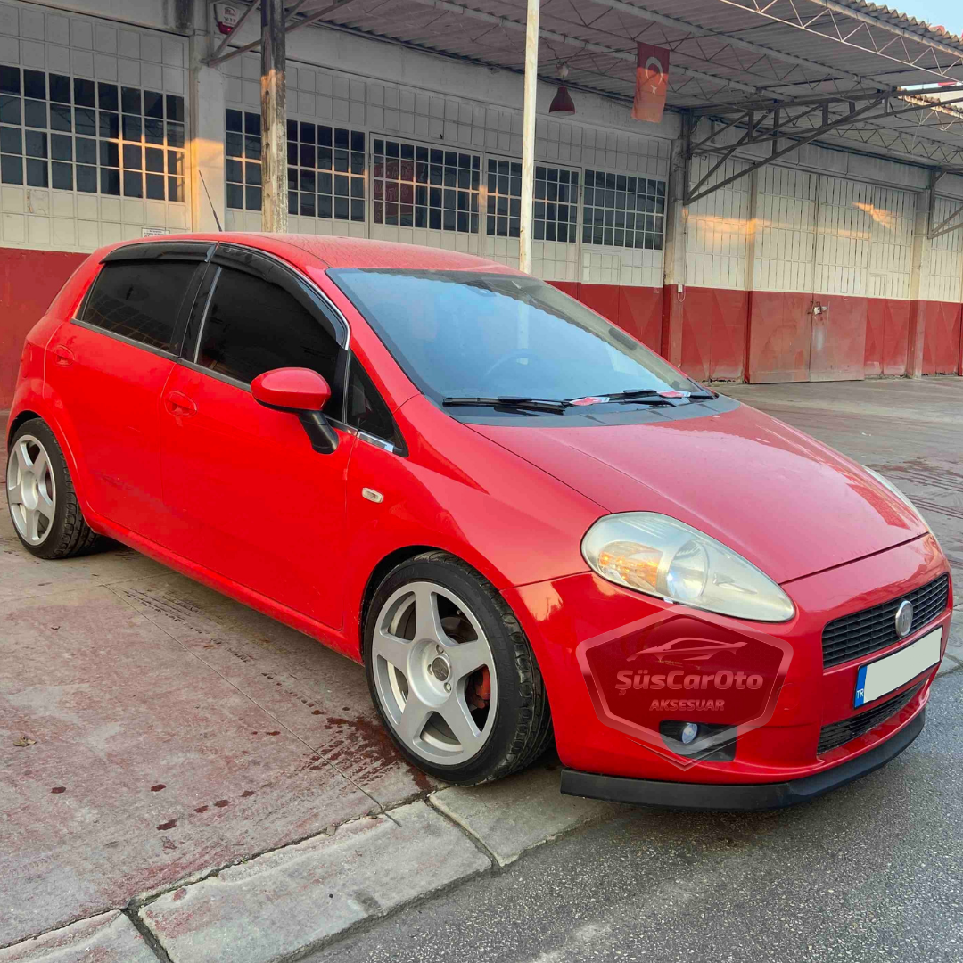Fiat Punto 2006-2018 Uyumlu Üniversal Astra H lip Esnek Ön Lip 2 Parça Tampon Altı Dil Karlık Ön Ek image 1
