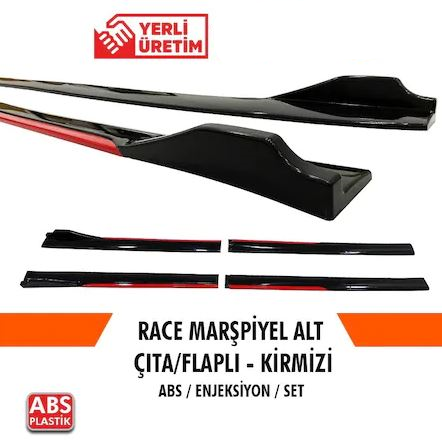 Üniversal Piano Black Kulaklı Flaplı Marşpiyel Lipi Bıçağı Kırmızı image 0