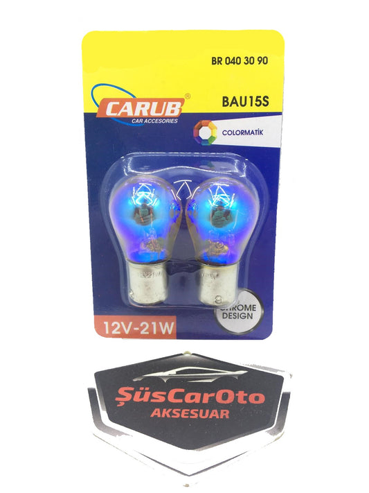 Carub Diadem Ampul Krom Tek Duy Sinyal Ampulü 12V 21W 93 Turuncu 2'li Takım image 0