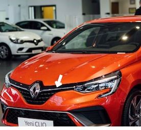Renault Clio 5 Krom Ön Panjur Üstü 2 Parça 2019 ve Üzeri image 3