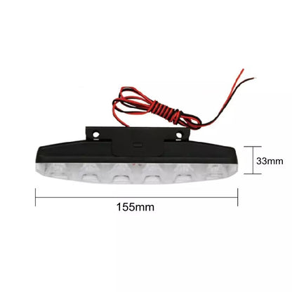 6 Ledli Gündüz Farı Gündüz Ledi DRL Led Lamba 18W Su Geçirmez image 4