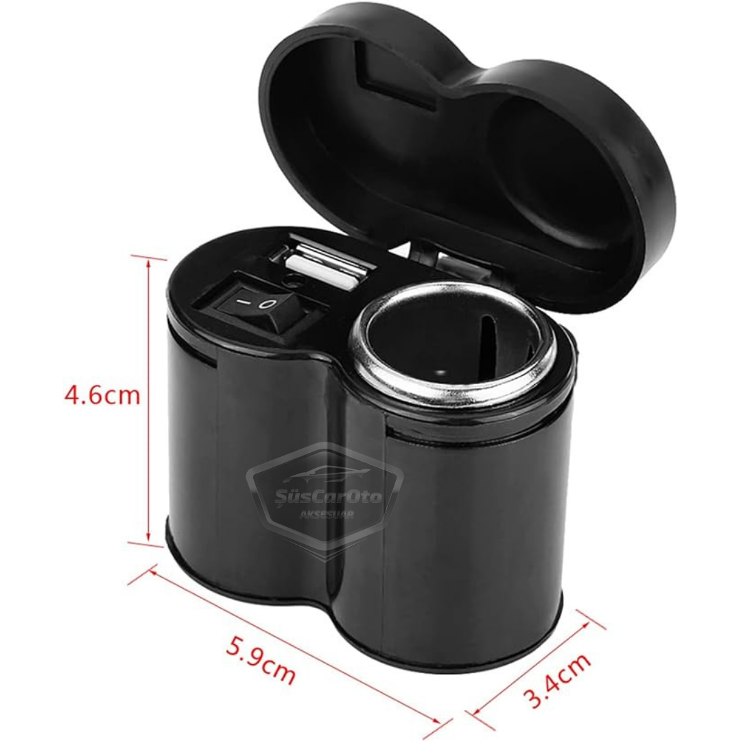 Motosiklet Atv Elektrikli Bisiklet Jetski 12-45V Çakmaklık/USB Şarj Soketi Su Geçirmez Gidon Montaj Çok Fonksiyonlu USB Şarj Cihazı image 6
