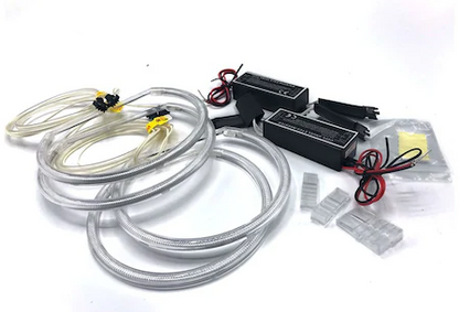 BMW E46 318 320 325 330 CCFL Angel Eyes Mavi Encıl Seti Far Halkası image 3