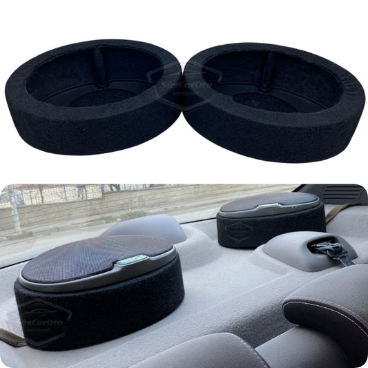 Çift Yönlü 6"x9" Oval &amp; 16 cm Yuvarlak Hoparlör Kasnağı Üniversal Oval Hoparlör Yükseltici Altlık Takoz 2 li Set image 0