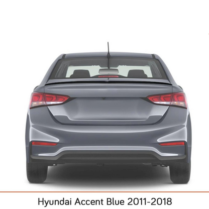 Sunplex Hyundai Accent Blue Bagaj Üstü Spoiler Piano Black 2011-2018 image 5