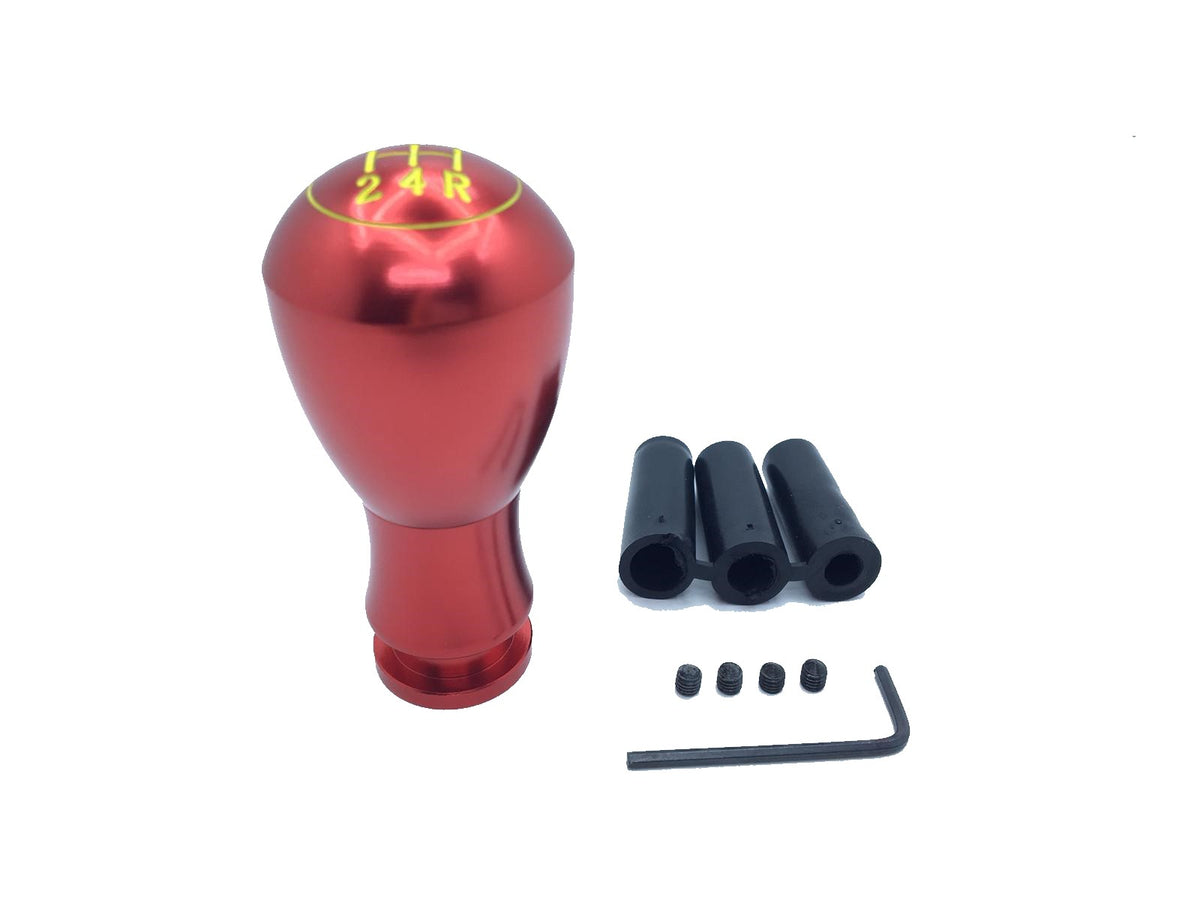 Üniversal Metal Spor Görünümlü Vites Topuzu Aparatlı Yuvarlak Tip Kırmızı image 6