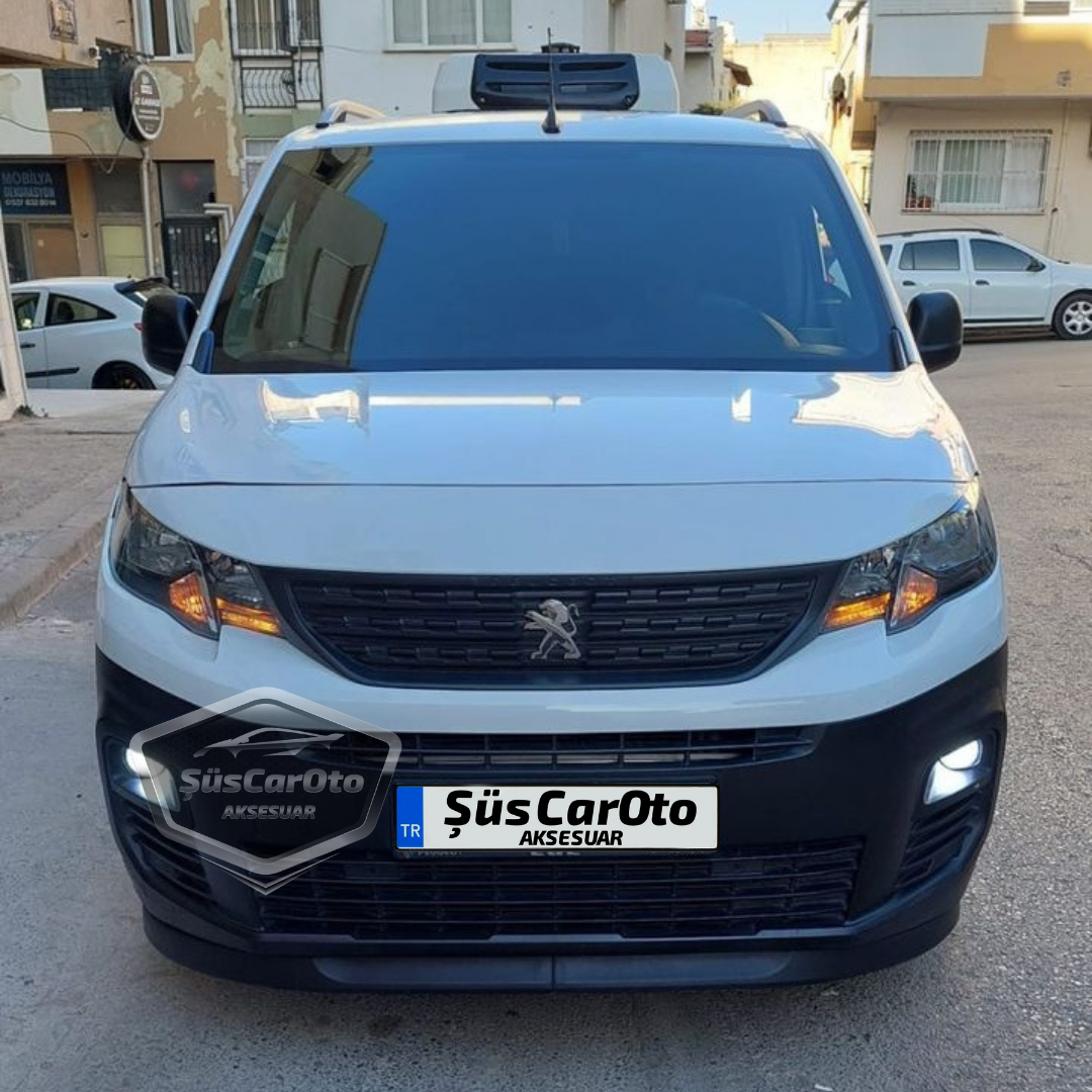 Peugeot Rifter 2018 ve Sonrası Uyumlu Üniversal Astra H Lip Esnek Ön Lip 2 Parça Tampon Altı Dil Karlık Ön Ek image 0