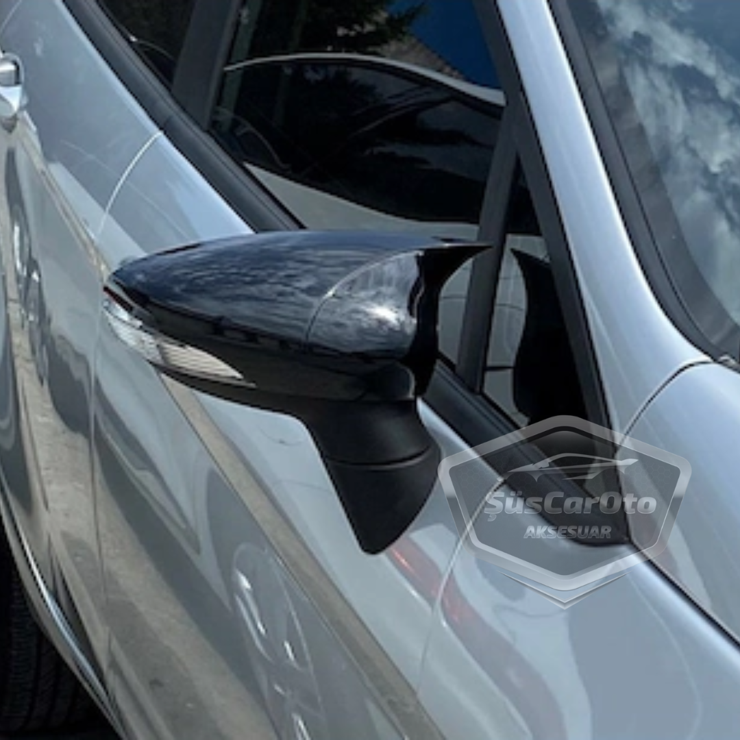 Ford Fiesta 2008-2017 Batman Yarasa Ayna Kapağı Piano Black ABS Plastik image 5