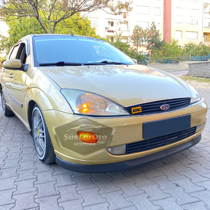 Ford Focus 1 Hb&amp;Sedan 1998-2004 Uyumlu Üniversal Astra H lip Esnek Ön Lip 2 Parça Tampon Altı Dil Karlık Ön Ek image 2