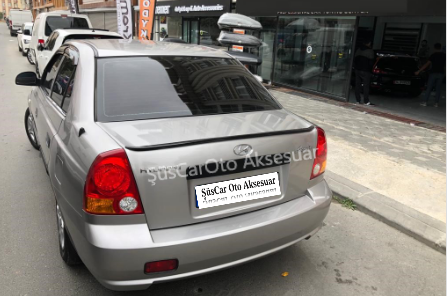Hyundai Accent Admire Bagaj Üstü Spoiler Bagaj Çıtası Piano Black image 3
