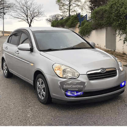 Hyundai Accent Era 2006-2012 Uyumlu Üniversal V2 Laguna Lip Esnek Ön Lip 2 Parça Tampon Altı Dil Karlık Ön Ek image 2