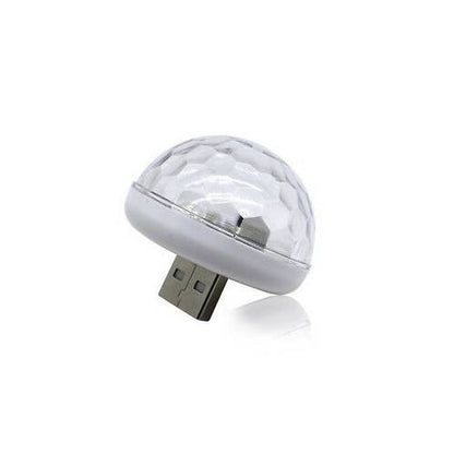 Müziğe Ve Sese Duyarlı Usb Girişli Araç İçi Mini Disko Topu Parti image 3