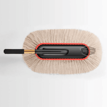 Teleskopik Uzun Saplı Cilalı Araba Temizleme Püskülü 1.Sınıf Oto Toz Alma Fırçası Detay Mopu Mikrofiber Çizmez Pamuk İplik image 9