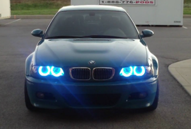 BMW E46 318 320 325 330 CCFL Angel Eyes Mavi Encıl Seti Far Halkası image 8