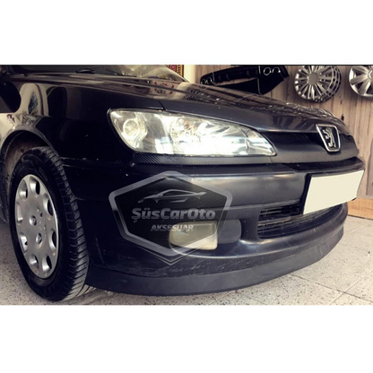 Peugeot 306 1993-2002 Uyumlu Üniversal Astra H lip Esnek Ön Lip 2 Parça Tampon Altı Dil Karlık Ön Ek image 7