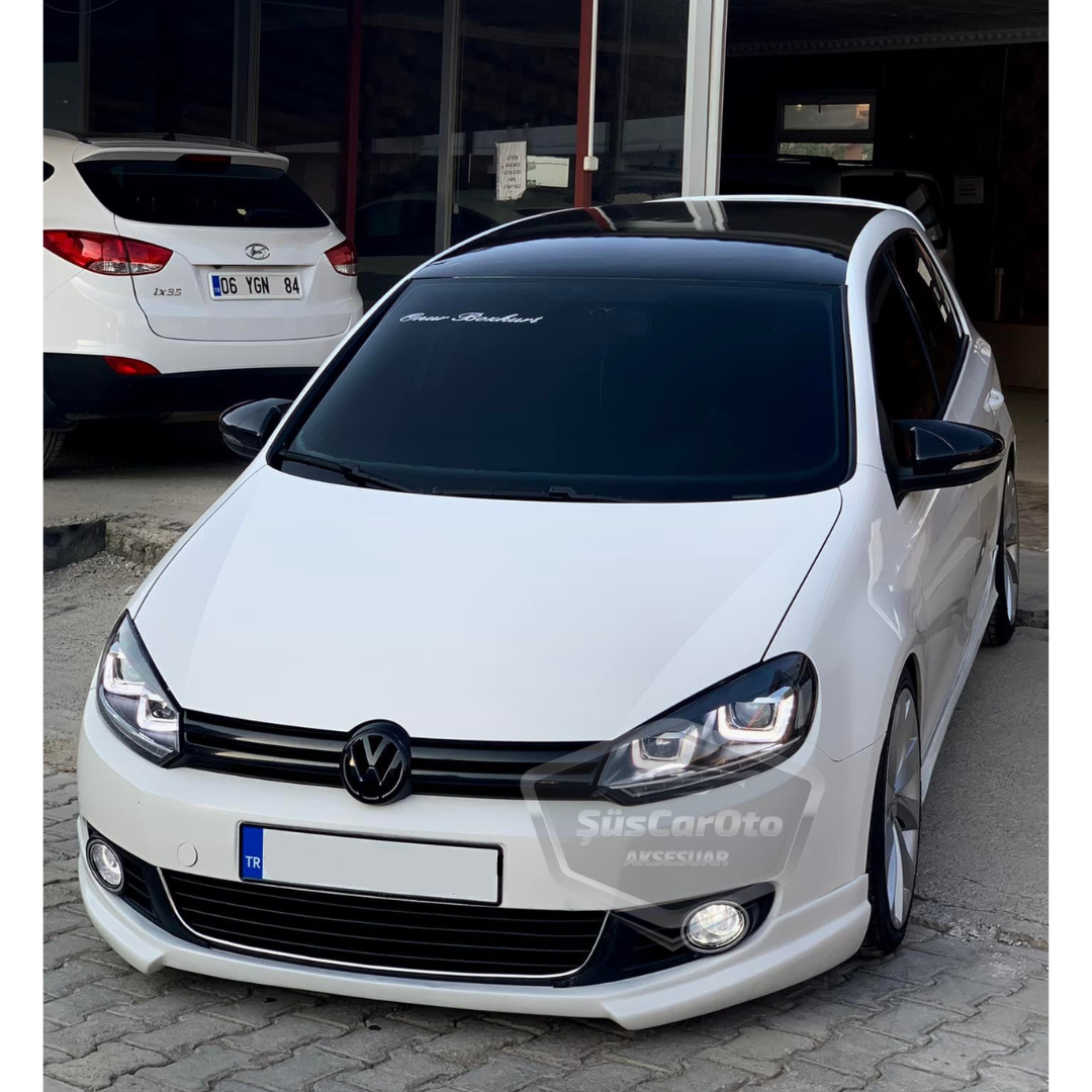 Vw Golf 6 2008-2012 Batman Yarasa Ayna Kapağı Piano Black ABS Plastik image 2