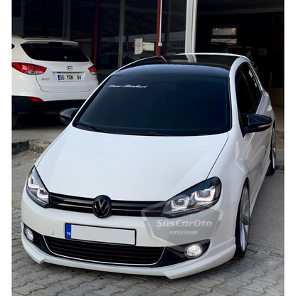 Vw Golf 6 2008-2012 Batman Yarasa Ayna Kapağı Piano Black ABS Plastik image 2