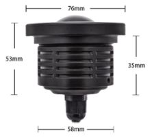 Üniversal Mercekli Angel Sis Farı Metal Su Geçirmez 76 mm Mavi Halkalı Angel Eyes image 8