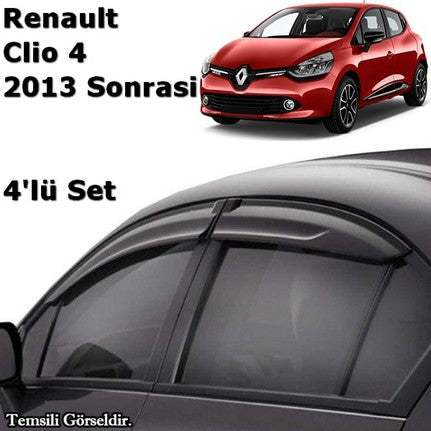 SUNPLEX Renault Clio 4 2013+ Spor Cam Rüzgarlığı 4 Parça image 0