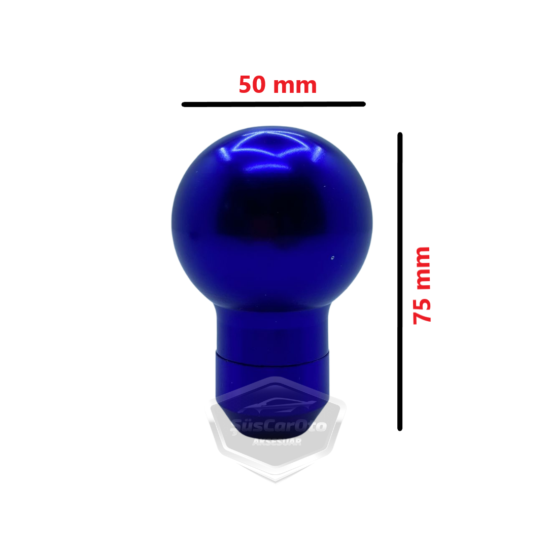 Momo Yuvarlak Metal Spor Vites Topuzu Aparatlı Üniversal Mavi image 4