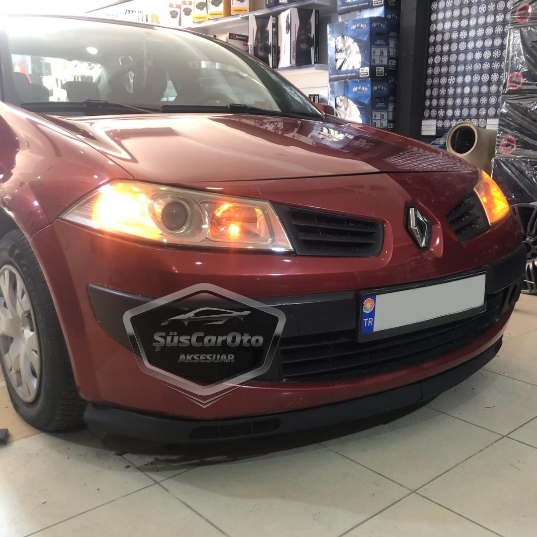 Renault Megane 2 2003-2008 Uyumlu Üniversal Laguna Lip Esnek Ön Lip 2 Parça Tampon Altı Dil Karlık Ön Ek image 2