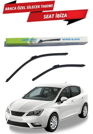Seat İbiza Mk4 2008-2017 Sentinel Araca Özel Muz Ön Silecek Takımı Sağ Sol image 0