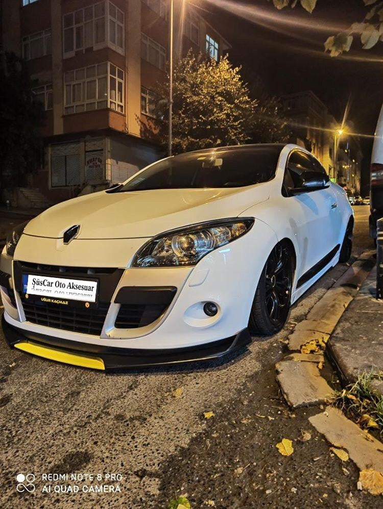 Üniversal Esnek 4 Parça Sarı Dilli Lip Piano Black Flaplı Kanatlı ABS Plastik image 2