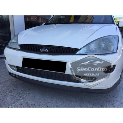 Ford Focus 1 Hb&amp;Sedan 1998-2004 Uyumlu Üniversal Laguna lip Esnek Ön Lip 2 Parça Tampon Altı Dil Karlık Ön Ek image 7