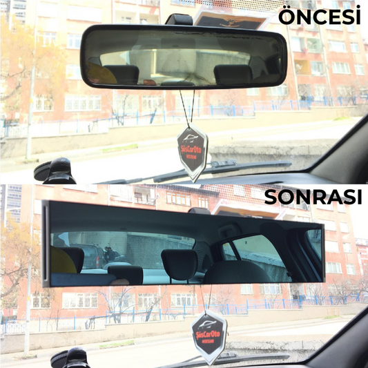 3R Düz Makaslı Geçmeli Karartmalı İç İlave Ayna Mavi Renkli Ayna 300mm image 0