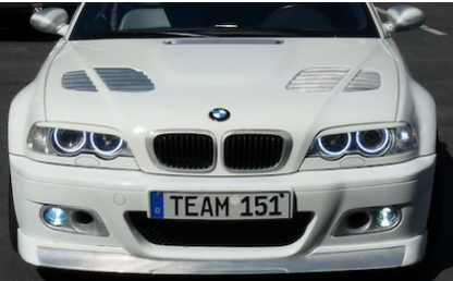 BMW E46 318 320 325 330 CCFL Angel Eyes Beyaz Encıl Seti Far Halkası image 2