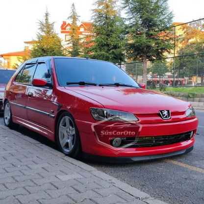 Peugeot 306 1993-2002 Uyumlu Üniversal Astra H lip Esnek Ön Lip 2 Parça Tampon Altı Dil Karlık Ön Ek image 0