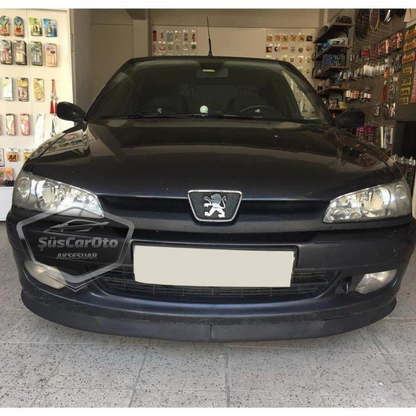 Peugeot 306 1993-2002 Uyumlu Üniversal Astra H lip Esnek Ön Lip 2 Parça Tampon Altı Dil Karlık Ön Ek image 2