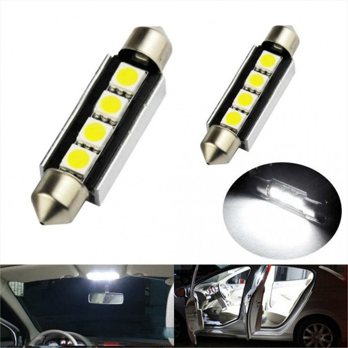 Oscar Tavan Plaka Lambası Ledli  Sofit Ampul Canbus 12V 4 Ledli 39Mm image 2