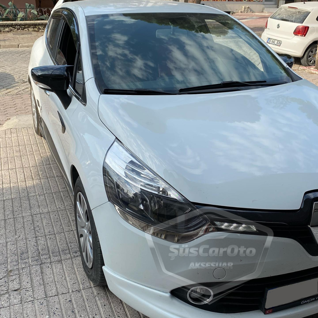 Renault Clio 4 2012-2019 Batman Yarasa Ayna Kapağı Piano Black ABS Plastik image 4