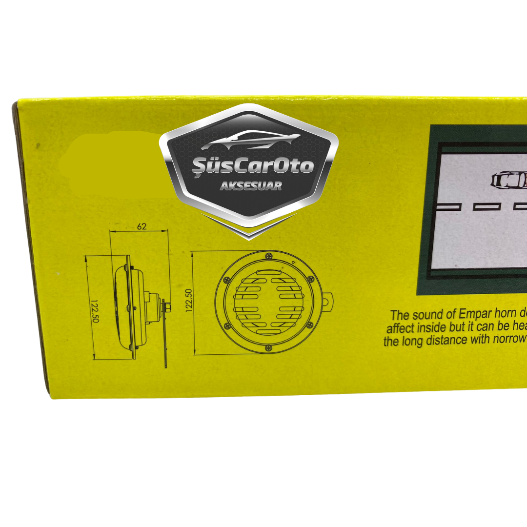 Empar Hella Tip Süper Tone Küçük Kafa Korna Seti 12 Volt 2 Adet image 3