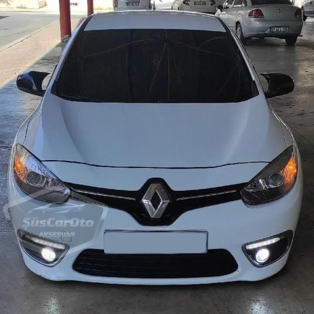 Renault Fluence 2009-2016 Batman Yarasa Ayna Kapağı Piano Black ABS Plastik image 3
